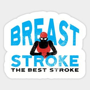 Womens Breaststroke is Best Swimmer Sticker